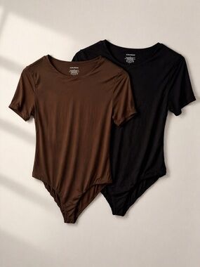 ALGALAROUND Brown Short Sleeve Bodysuit